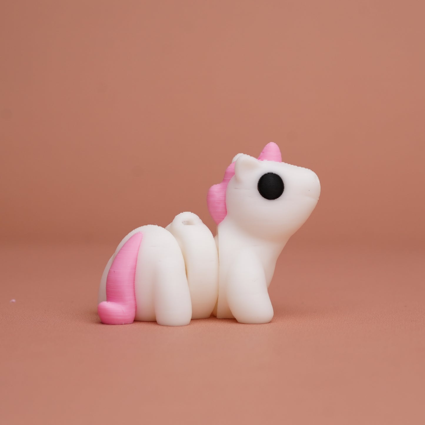 Flexi Unicorn Toy β 3D Printed, Cute Pink & White Collectible