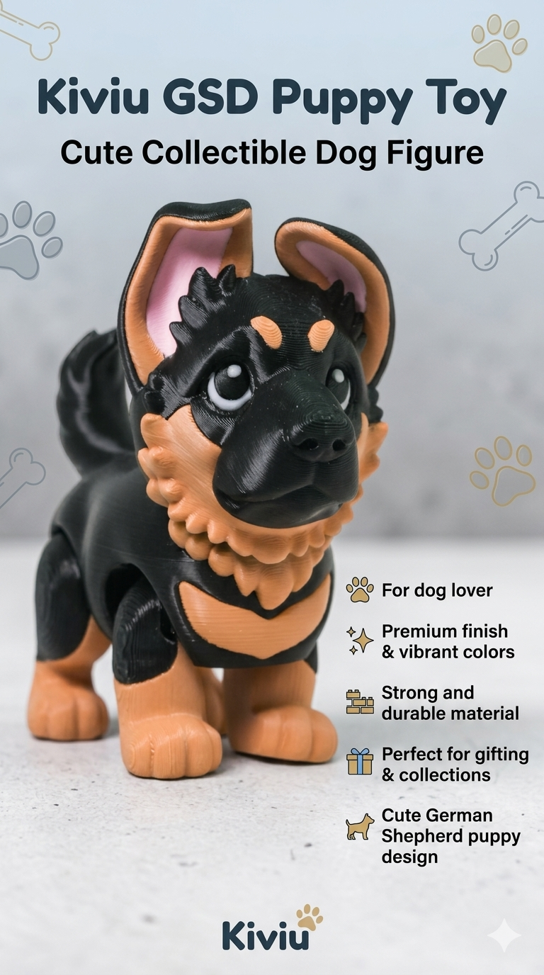 Kiviu GSD Puppy Toy – Cute Collectible Dog Figure