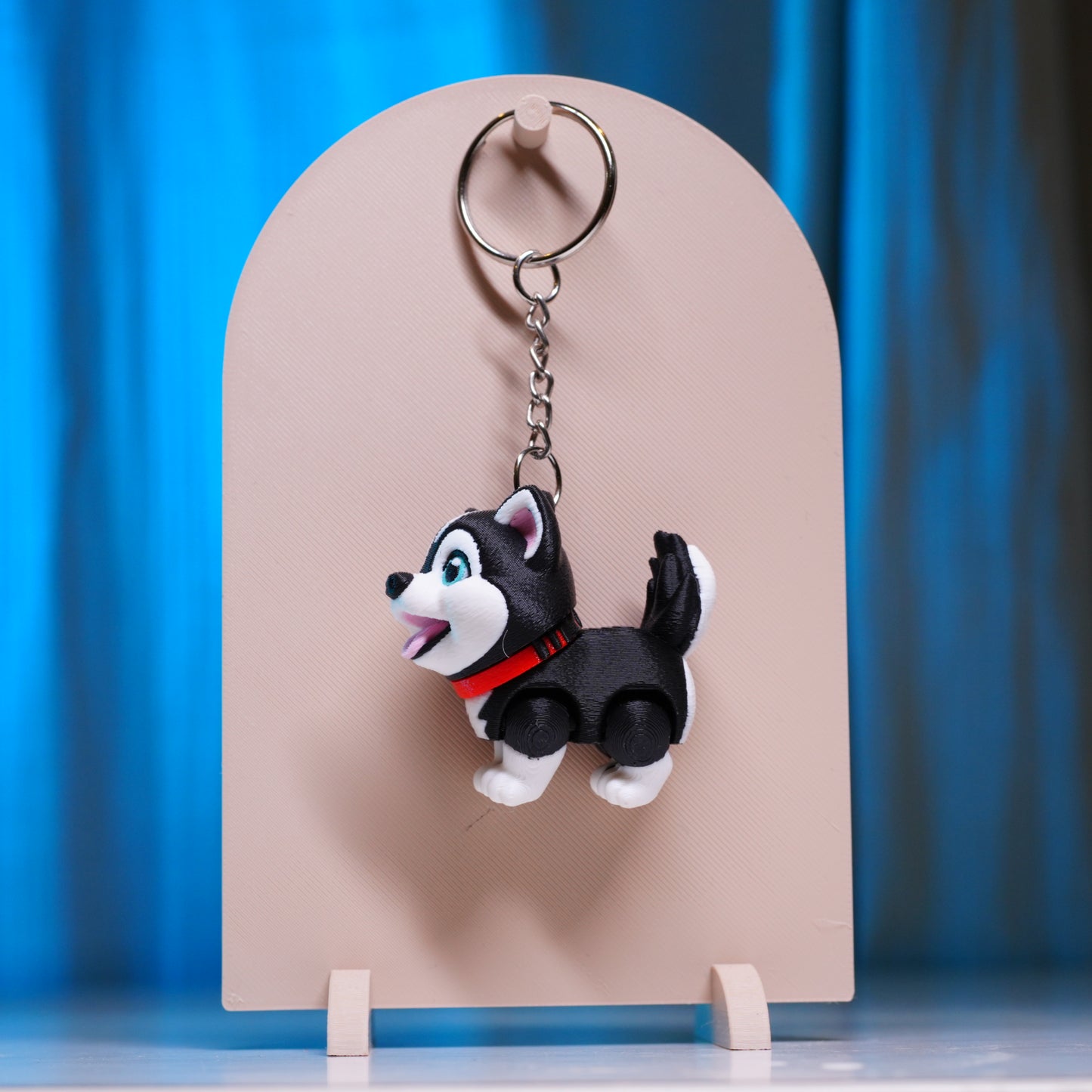Cute Husky Puppy Toy 🐺 | Chibi 3D Printed Mini Figure | Desk Decor & Gift