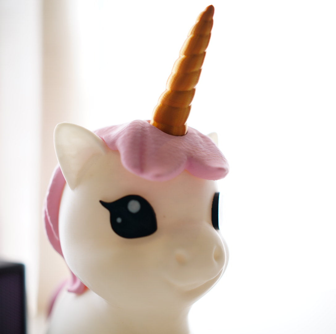 Umi the Unicorn 🦄 | Cute Unicorn Coin Bank | 3D Printed Piggy Bank for Kids & Desk Decor