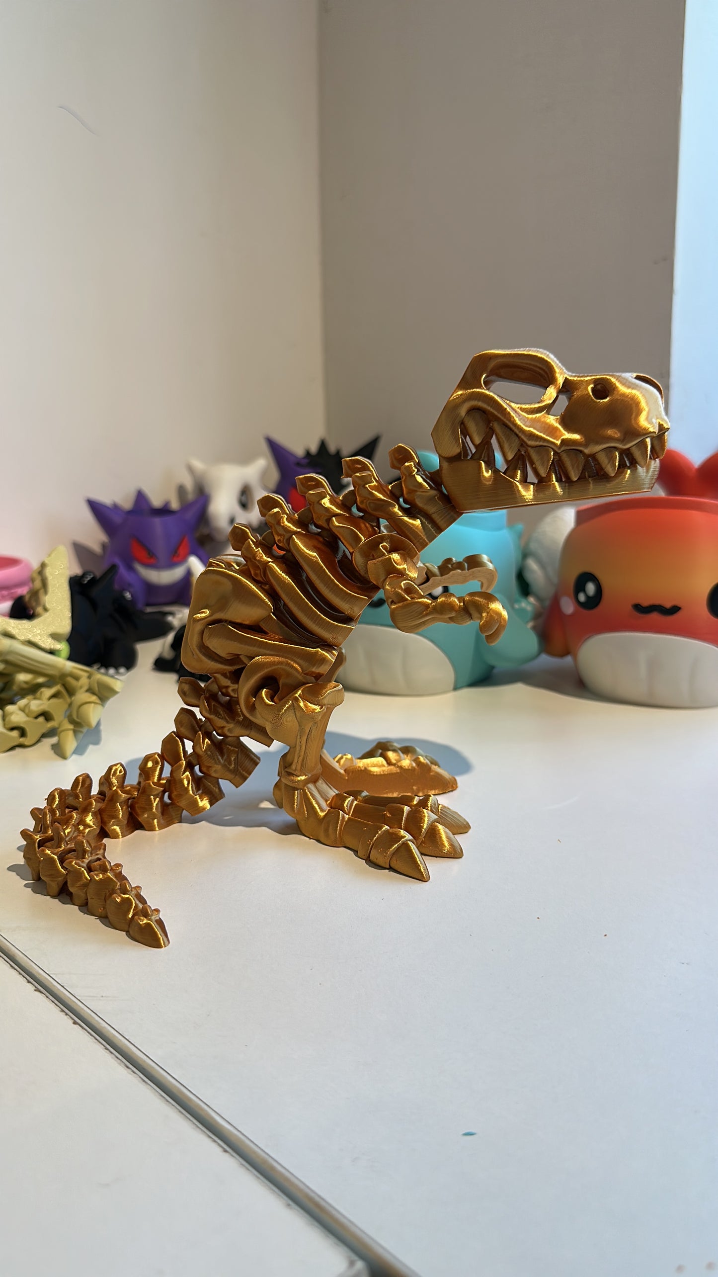 Golden Skeleton T-Rex – Limited Edition 3D Printed Toy (14inch)