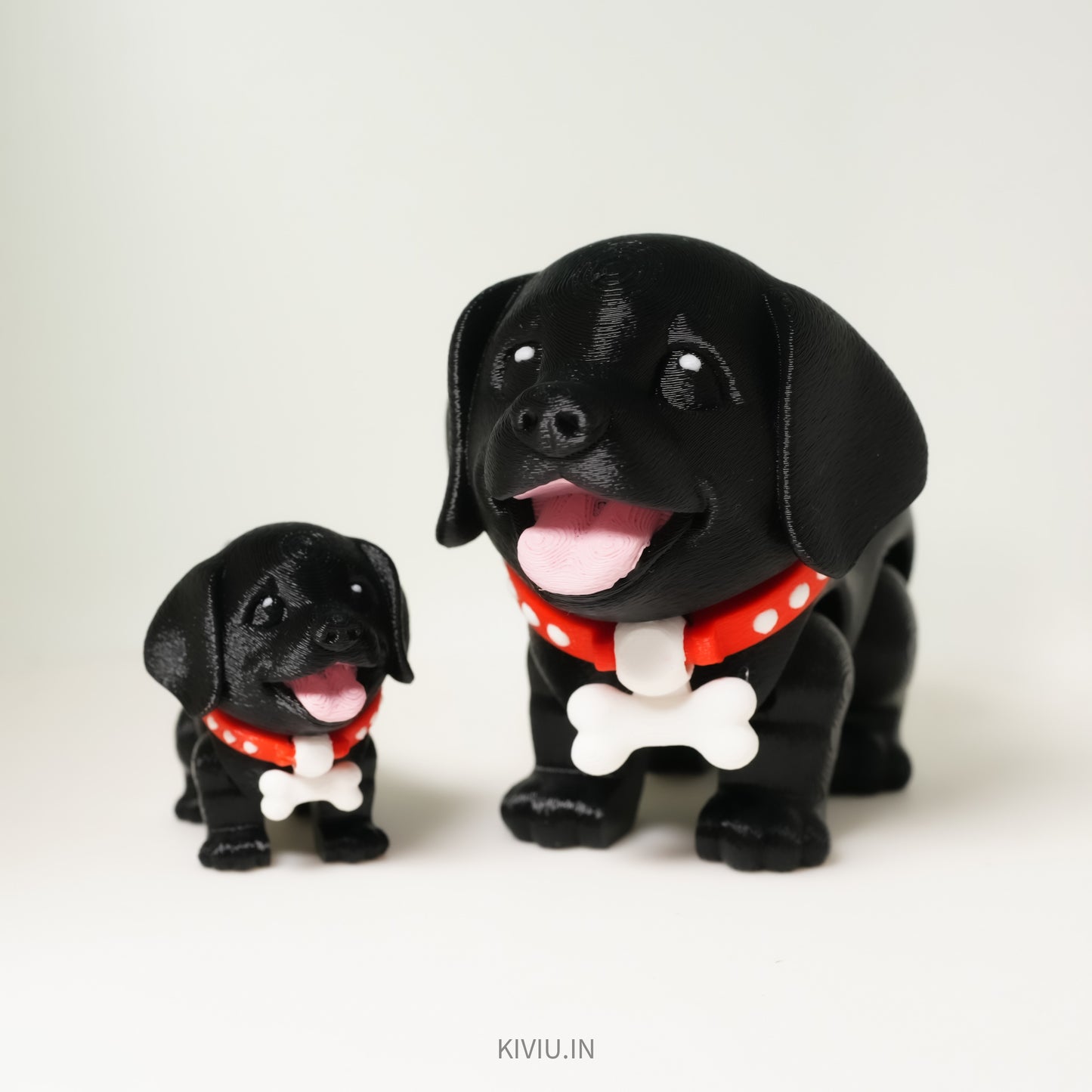 Cute Black Labrador Puppy Mini Figure (Small / Large) 🐶🖤