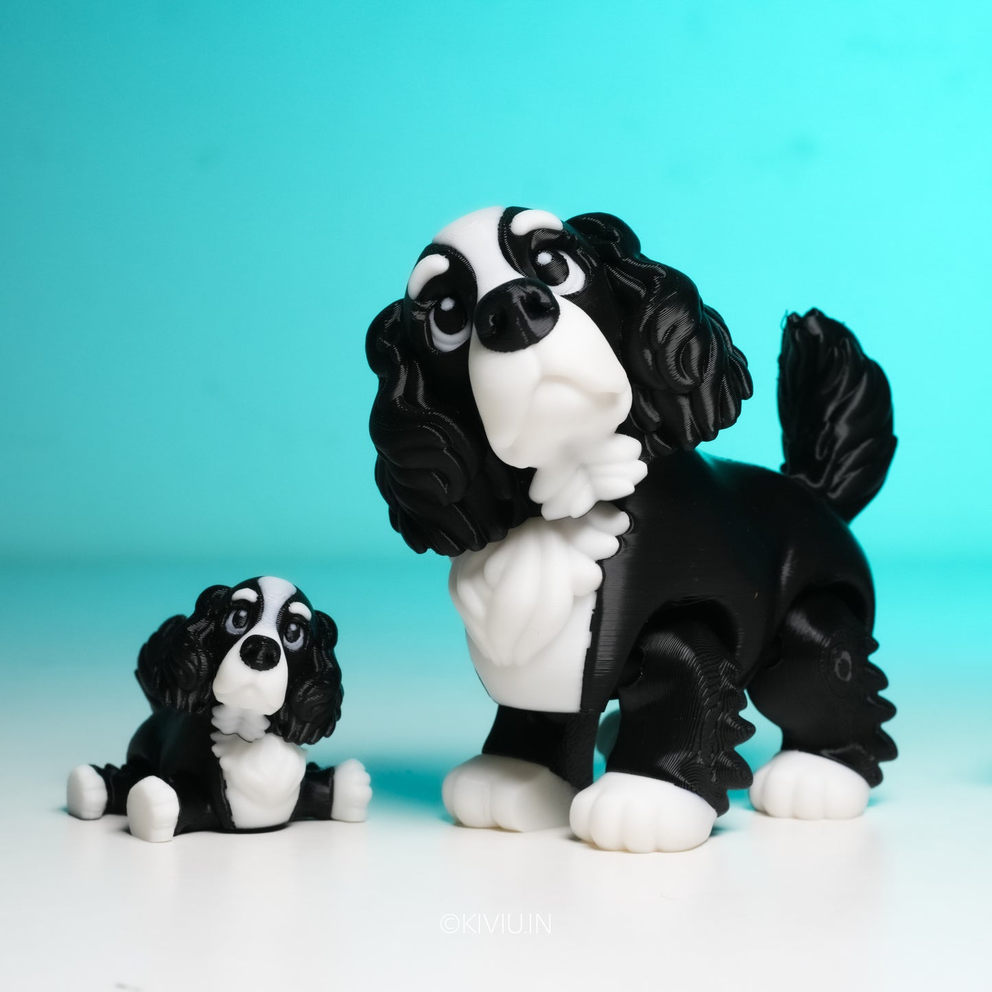 Cute Cocker Spaniel Puppy Mini Figure (Small / Large) 🐶