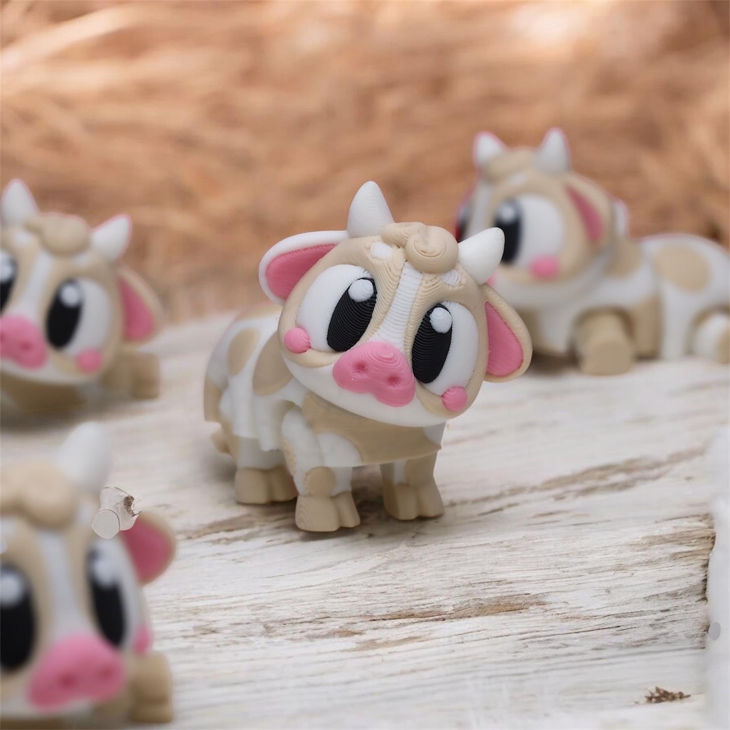 Flexi Cow – Cute 3D Printed Collectible
