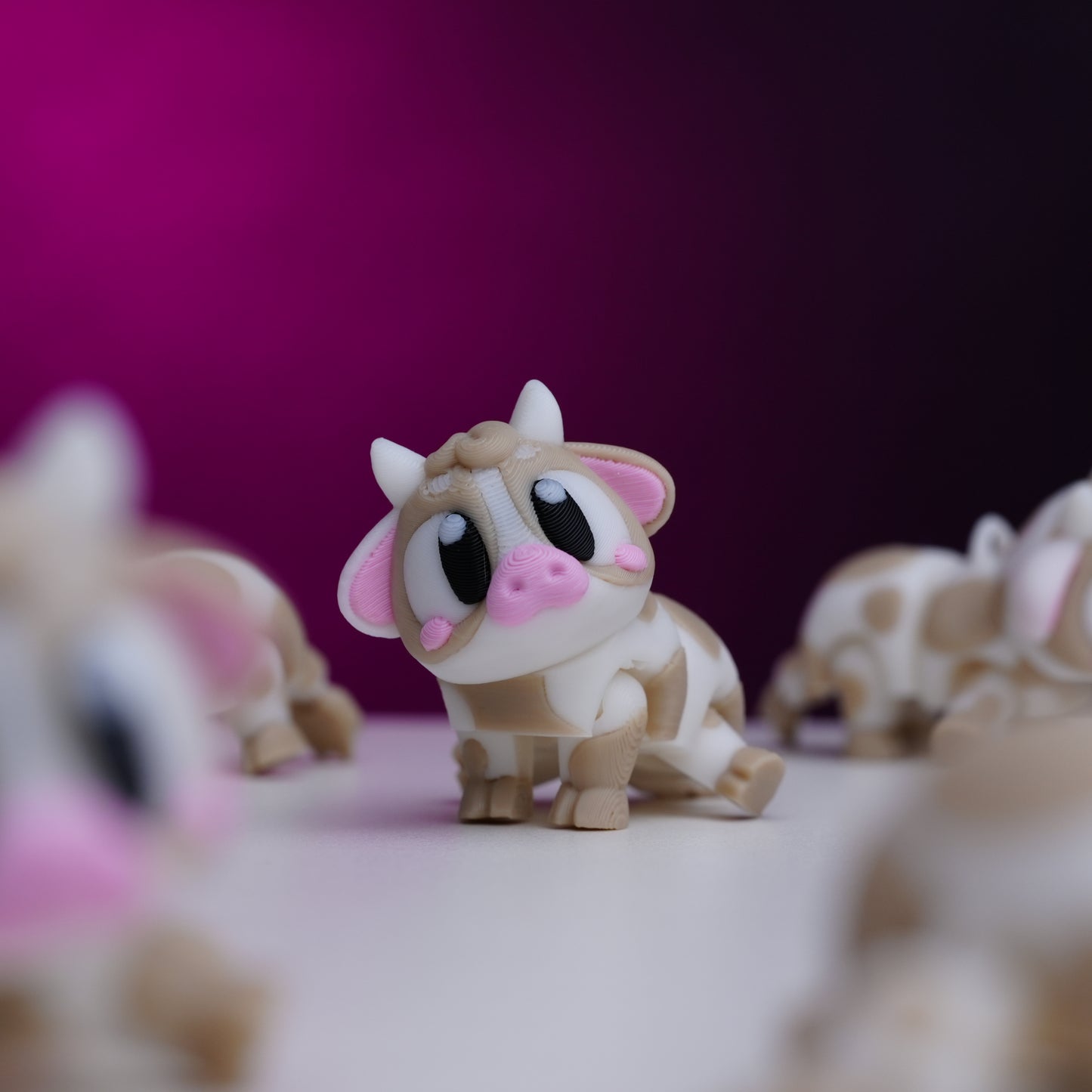 Flexi Cow – Cute 3D Printed Collectible