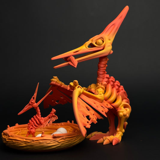 Skeleton Pteranodon Collectible – 3D Printed Dino Toy (Limited Edition)