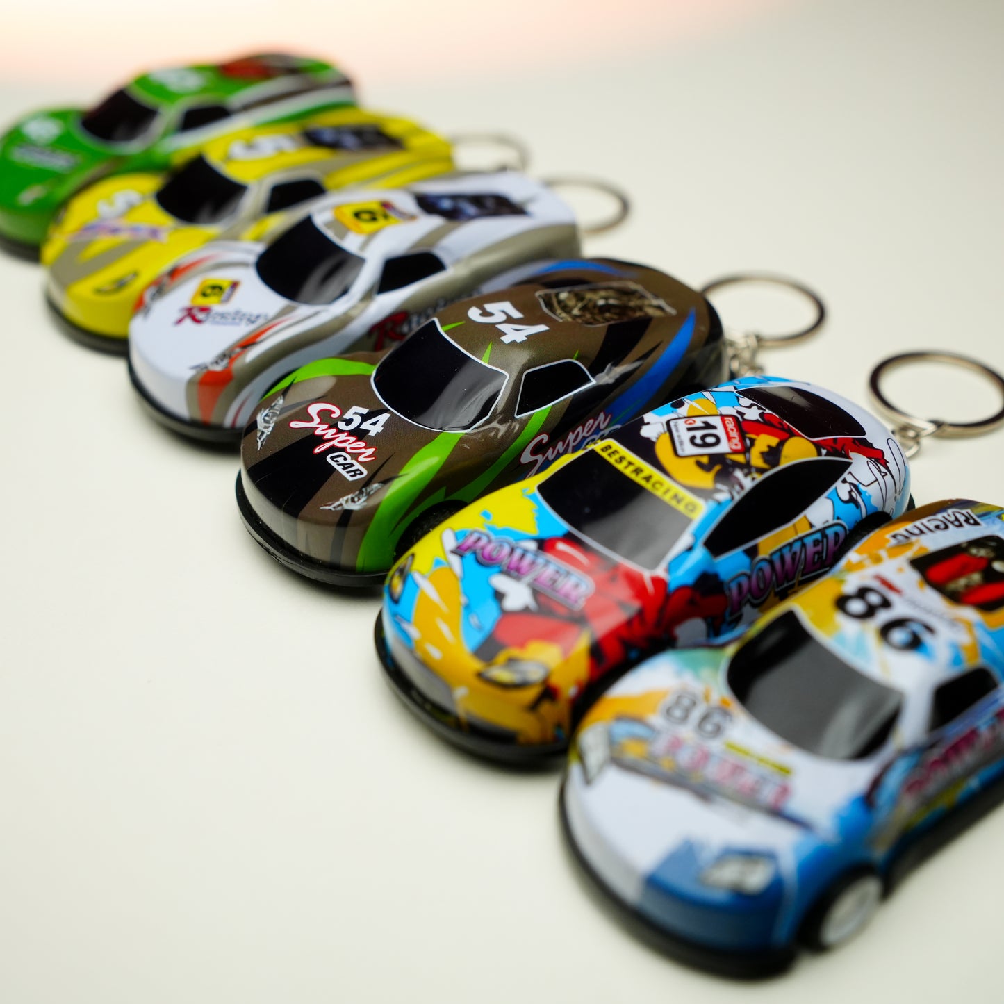 Pull-Back Racer Car Keychain 🏎️ (Random color will be sent)