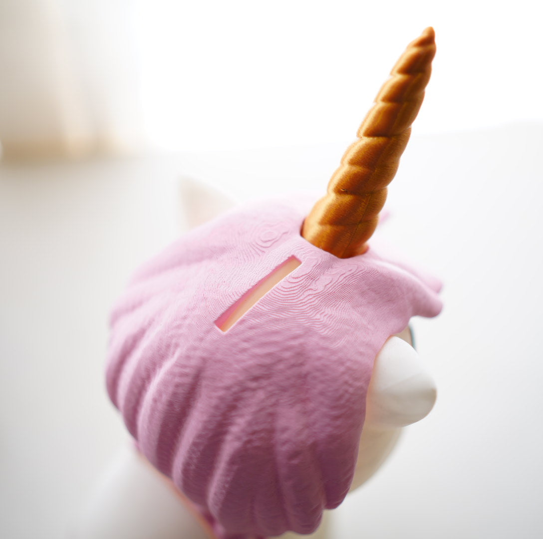 Umi the Unicorn 🦄 | Cute Unicorn Coin Bank | 3D Printed Piggy Bank for Kids & Desk Decor
