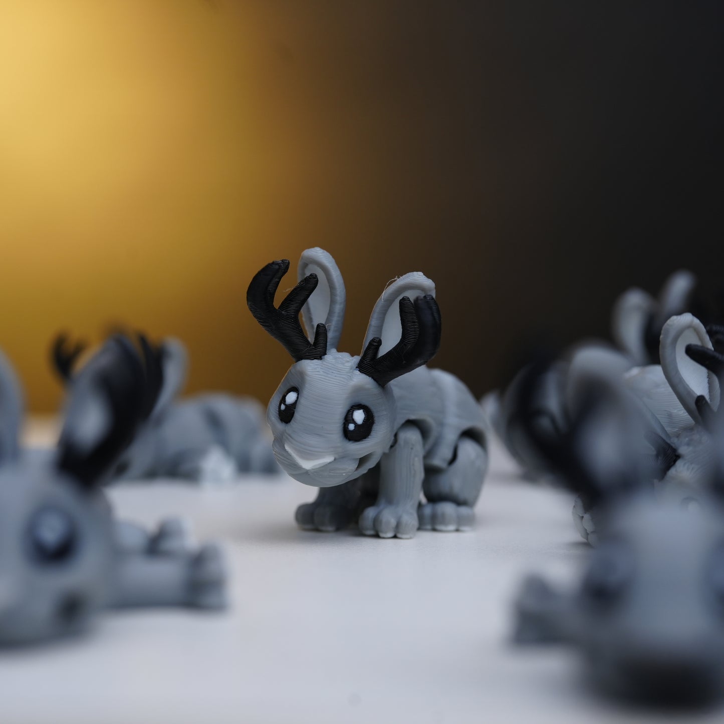 Jackalope Flexi Bunny – 3D Printed Collectible Toy