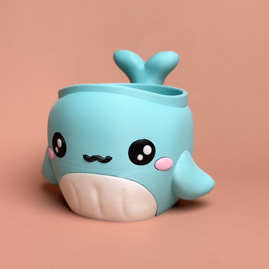 Cute Whale Ice Cream Pint Holder – Kawaii 3D Printed Cup Sleeve