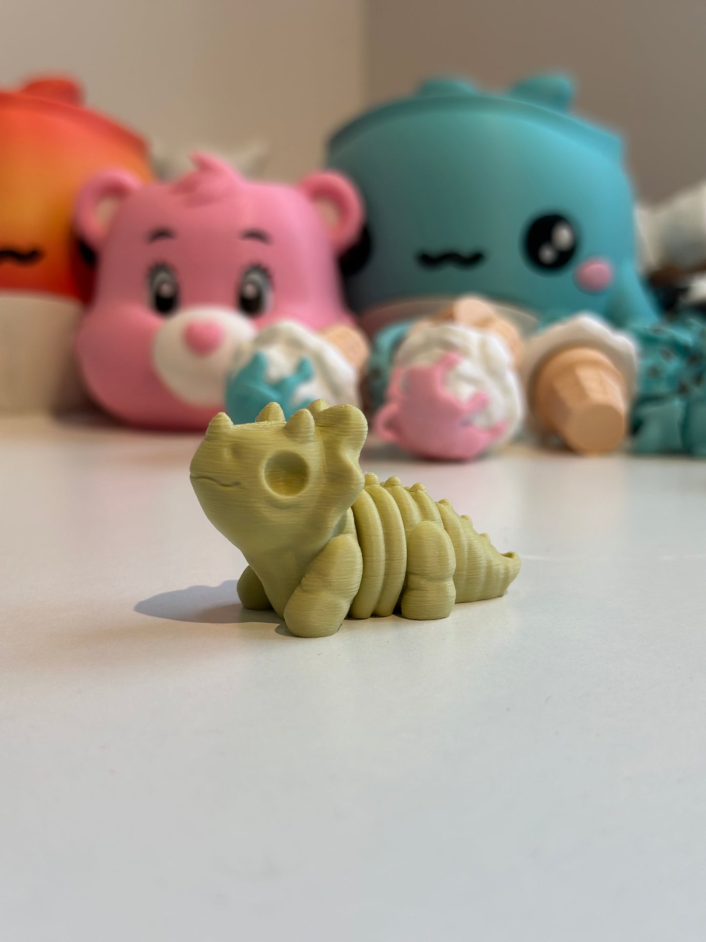 Baby Triceratops Skeleton – Cute Collectible Toy and keychain variant