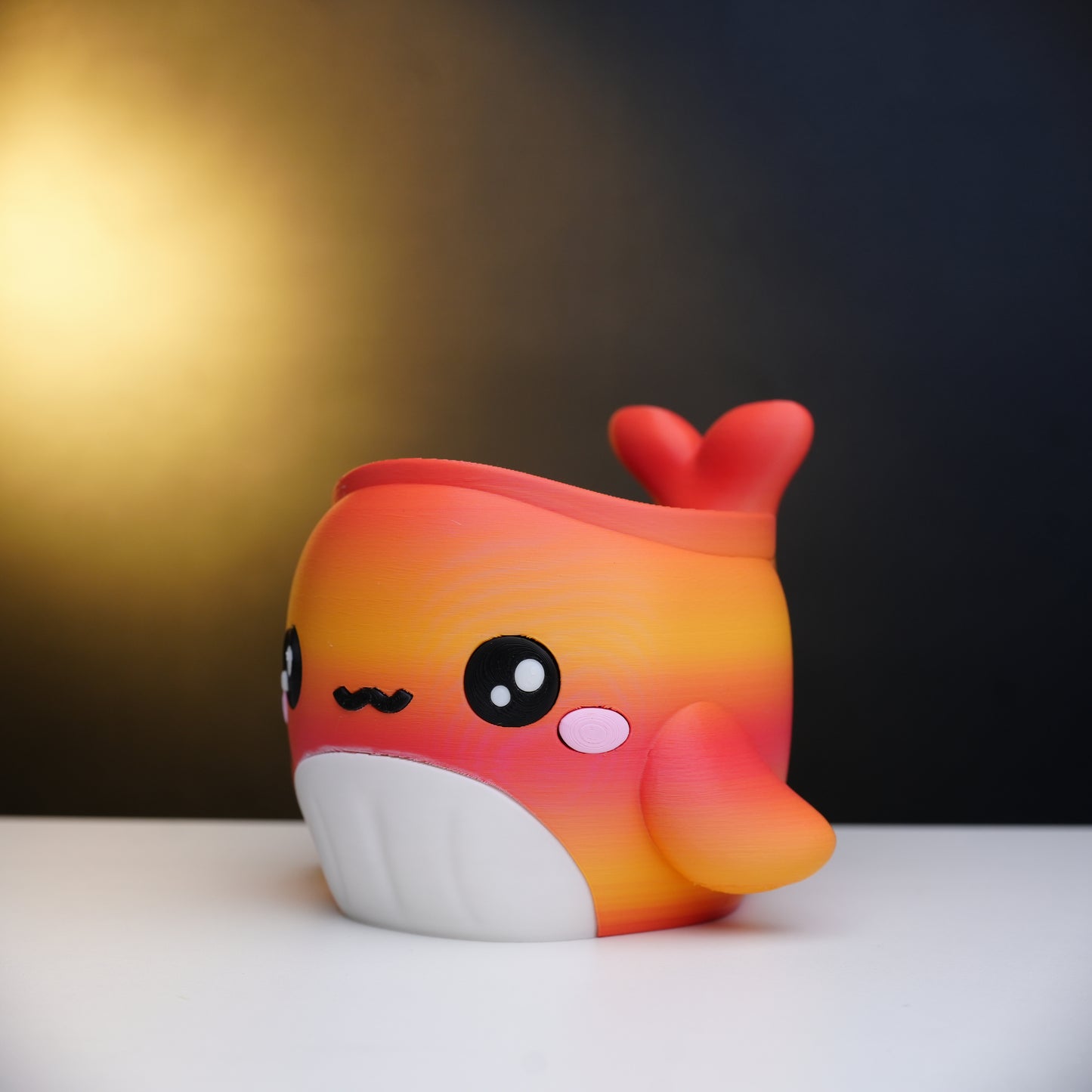 Cute Whale Ice Cream Pint Holder – Kawaii 3D Printed Cup Sleeve