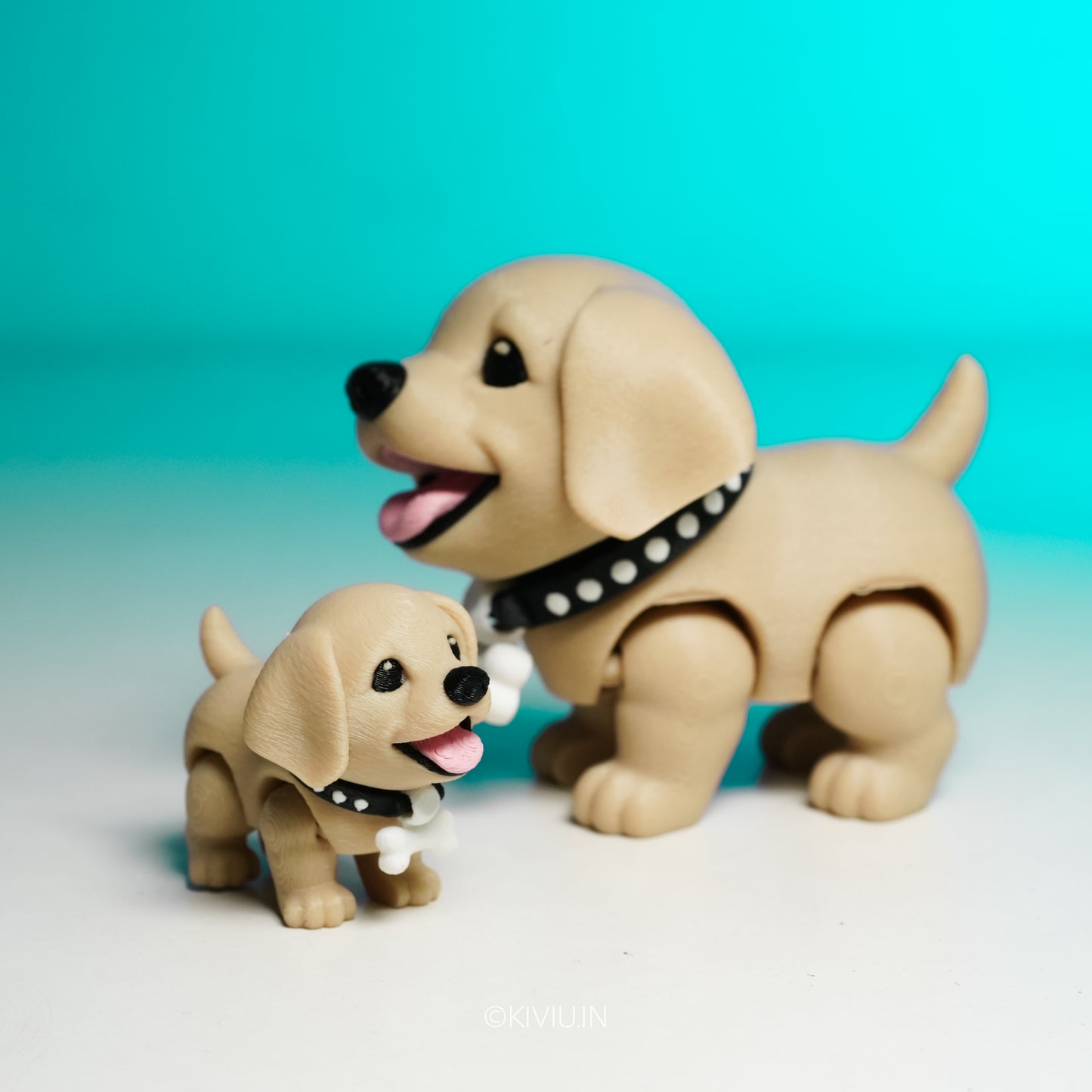 Cute Labrador Puppy Mini Figure – Articulated Toy (Small / Large) 🐶