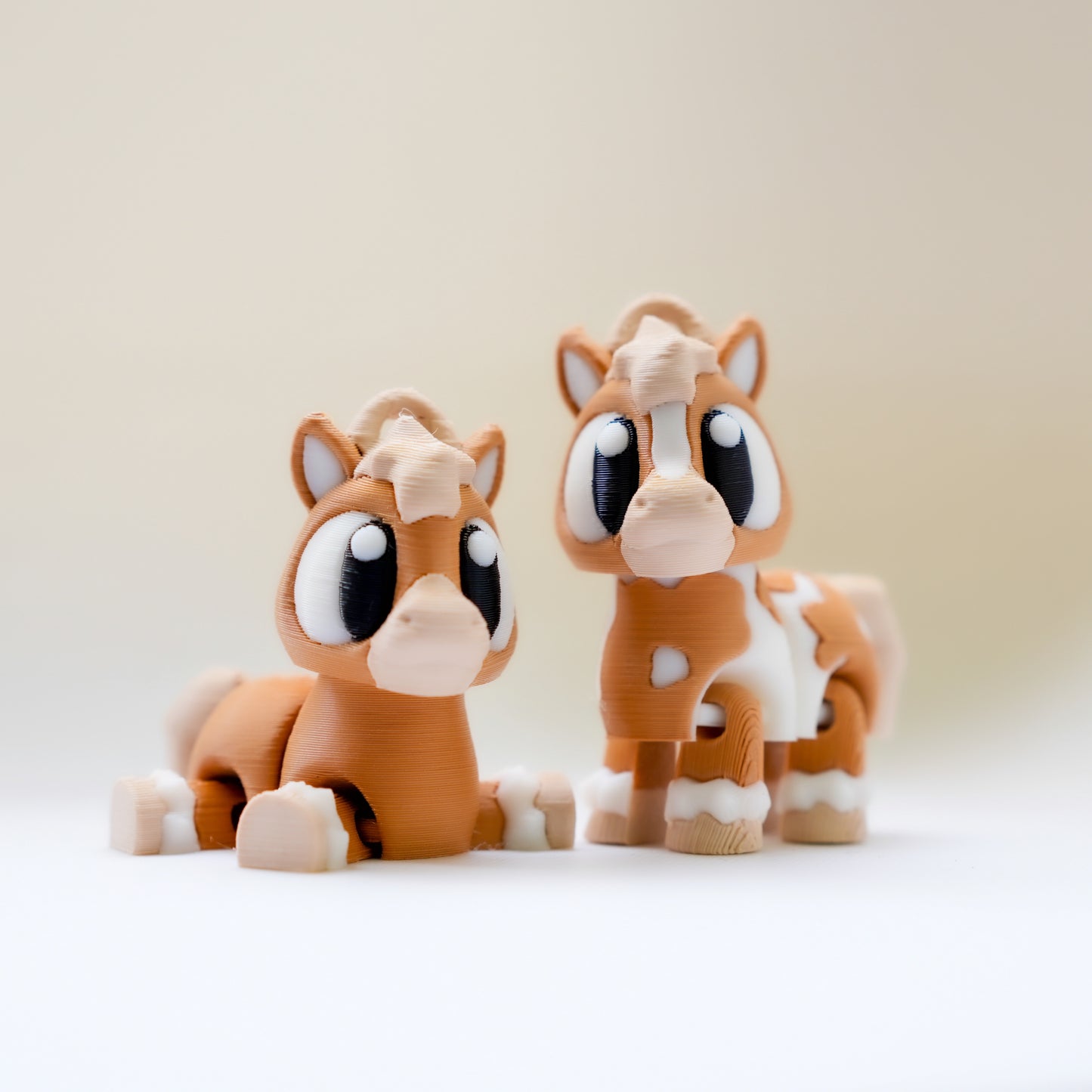 3D Printed Cute Horse Toy – Mini Collectible Desk Decor