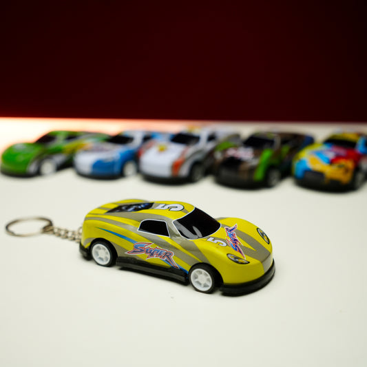 Pull-Back Racer Car Keychain 🏎️ (Random color will be sent)