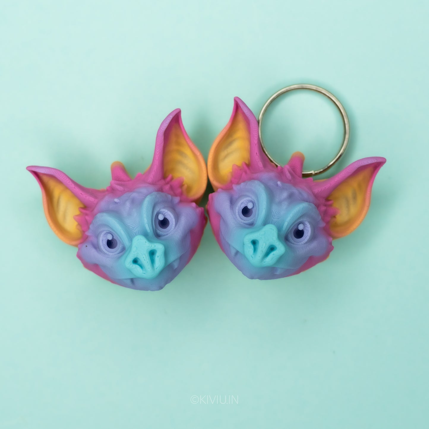 Bat head keychain