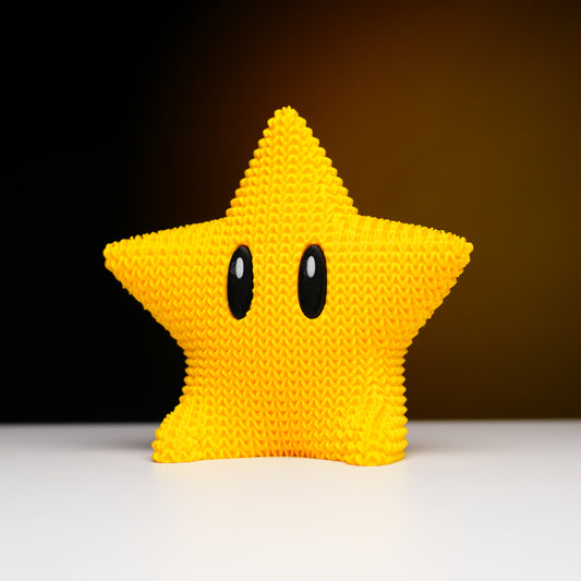 Cute Yellow Star – 3D Printed Collectible Toy