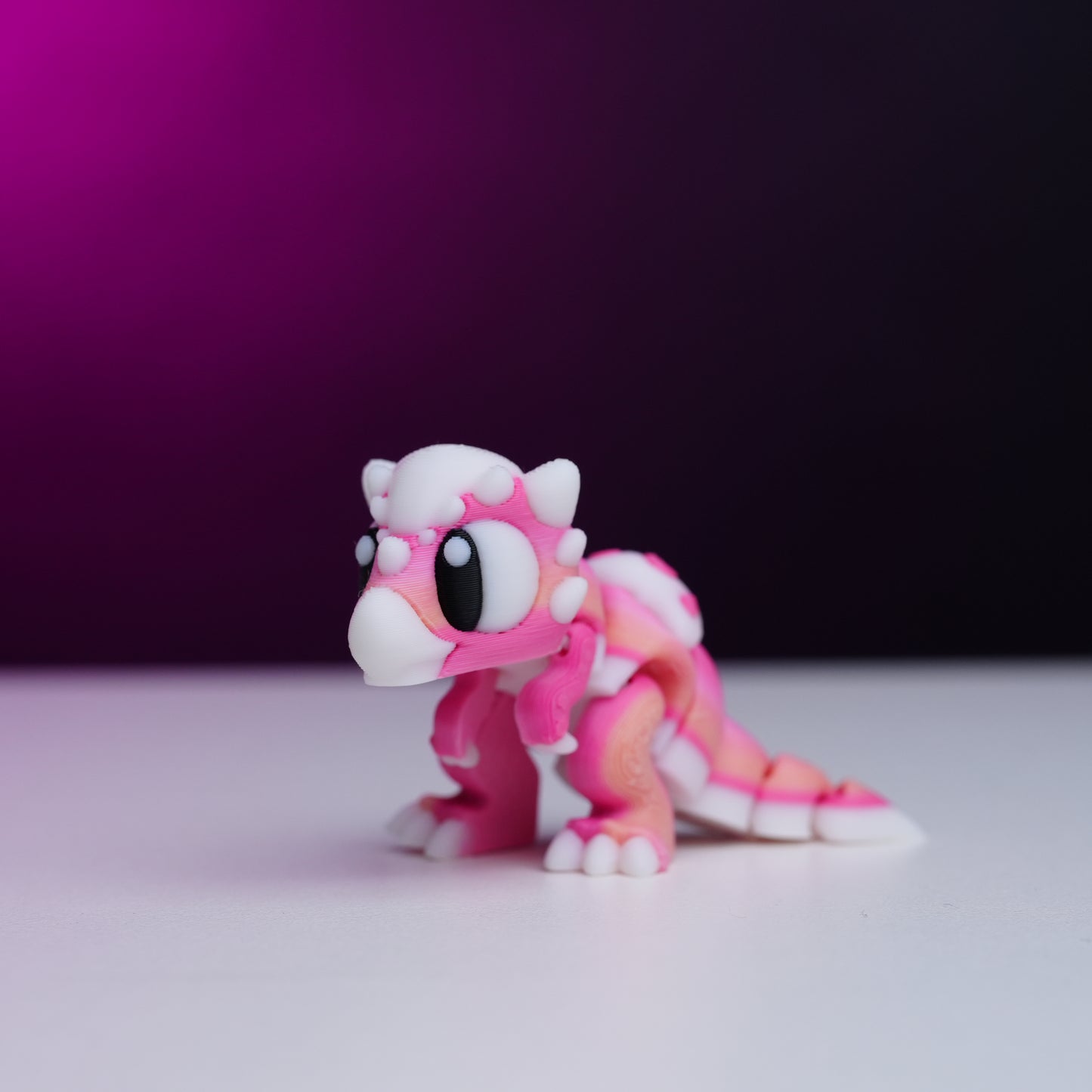 Bubblegum Dino – Cute Collectible 3D Printed Toy
