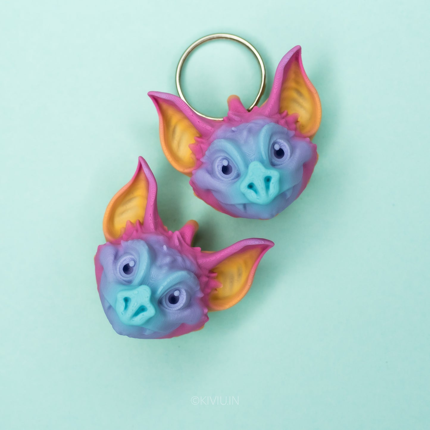 Bat head keychain