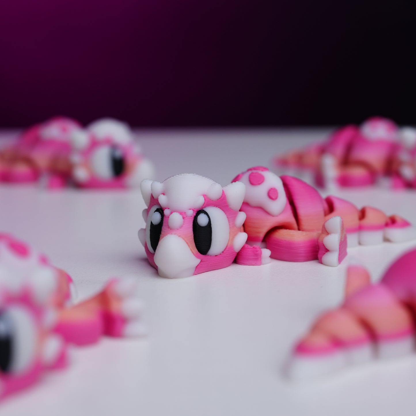 Bubblegum Dino – Cute Collectible 3D Printed Toy