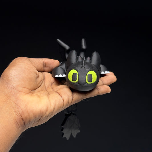 Toothless-Inspired 3D Printed Collectible (Large Sizes)