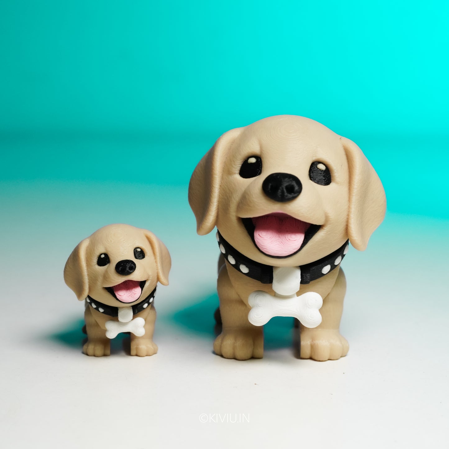 Cute Labrador Puppy Mini Figure – Articulated Toy (Small / Large) 🐶