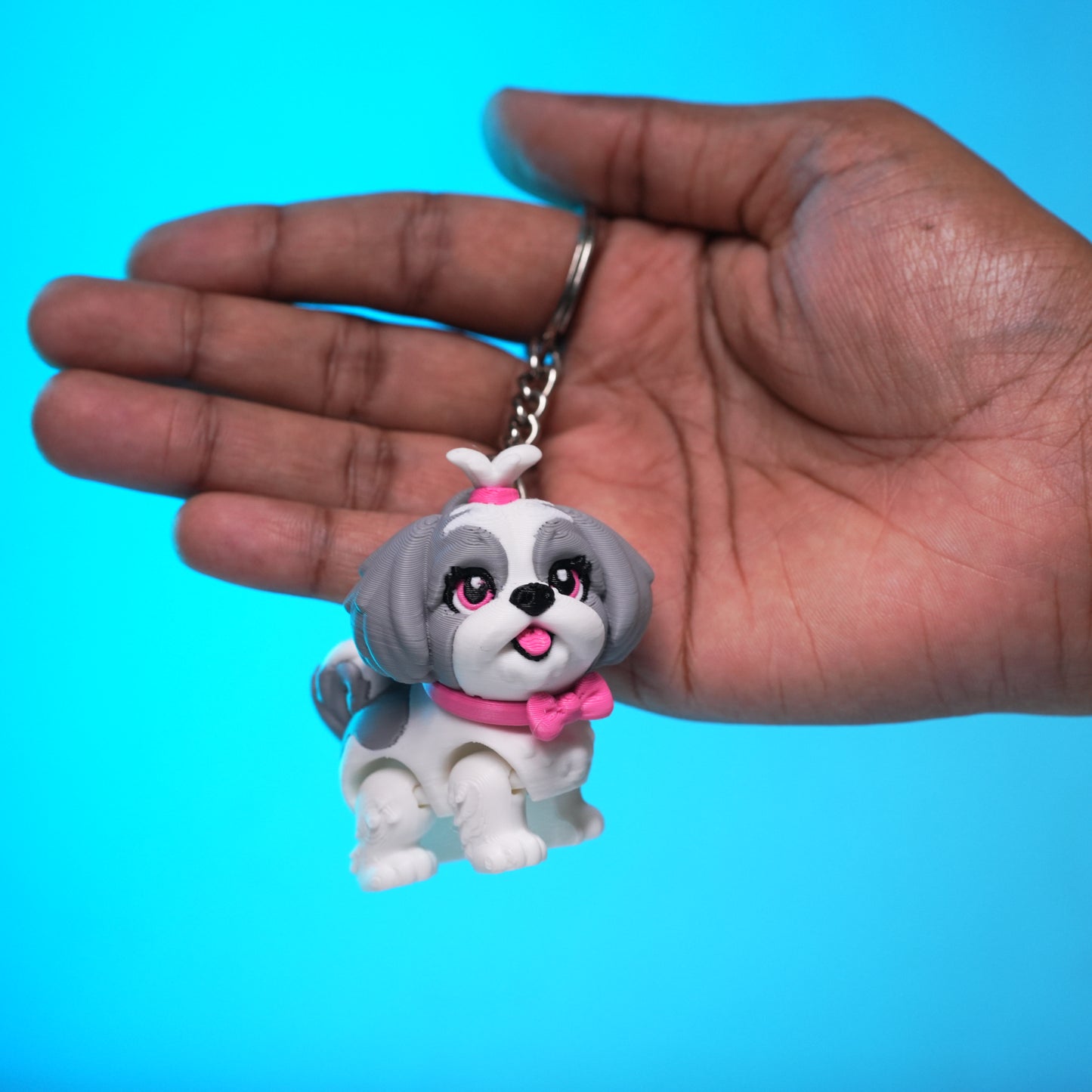 Shih Tzu Mini 3D Printed Toy | 3D Printed Mini Figure (Small / Large) | Gift & Desk Decor