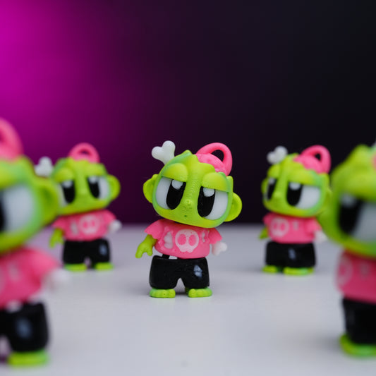 🧟 Flexi Zombie Collectible Toy – Glow-in-Style Mini Figure