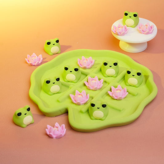 🐸 Tic Tac Toad – 3D Printed Frog & Lily Pad Game