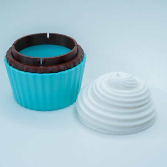 CUPCAKE CONTAINER - WITH 5RANDOM FLEXI MINI TOYS