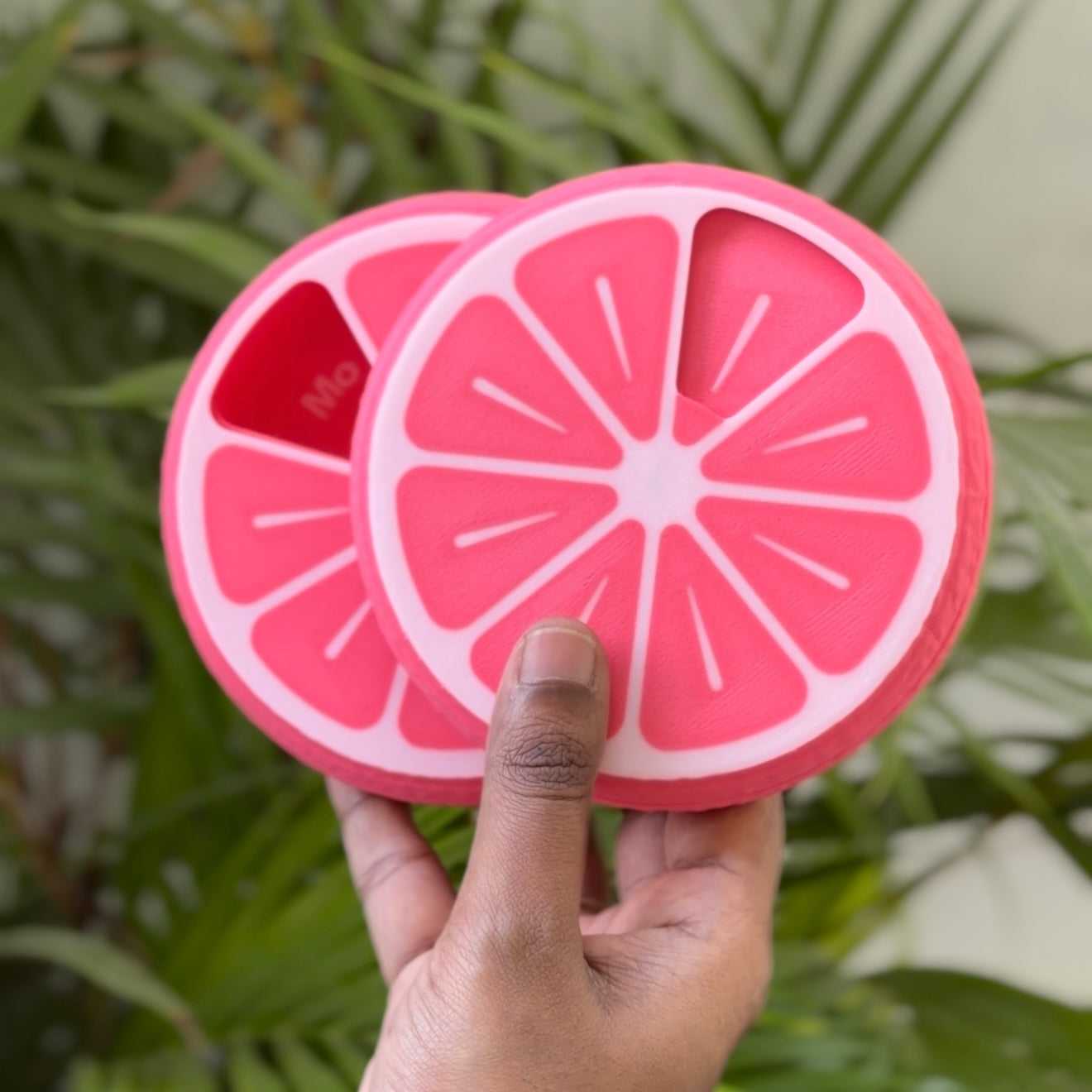 🍊 Citrus Pill Organizer | Cute Travel Medicine Box (7 Days)