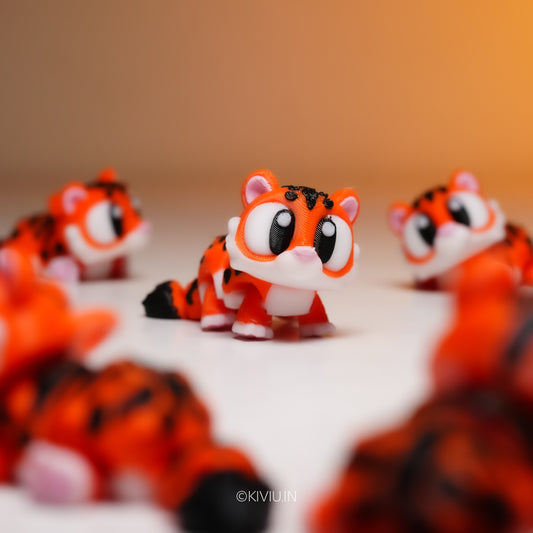 Cute Flexi Tiger Cub Mini Figure