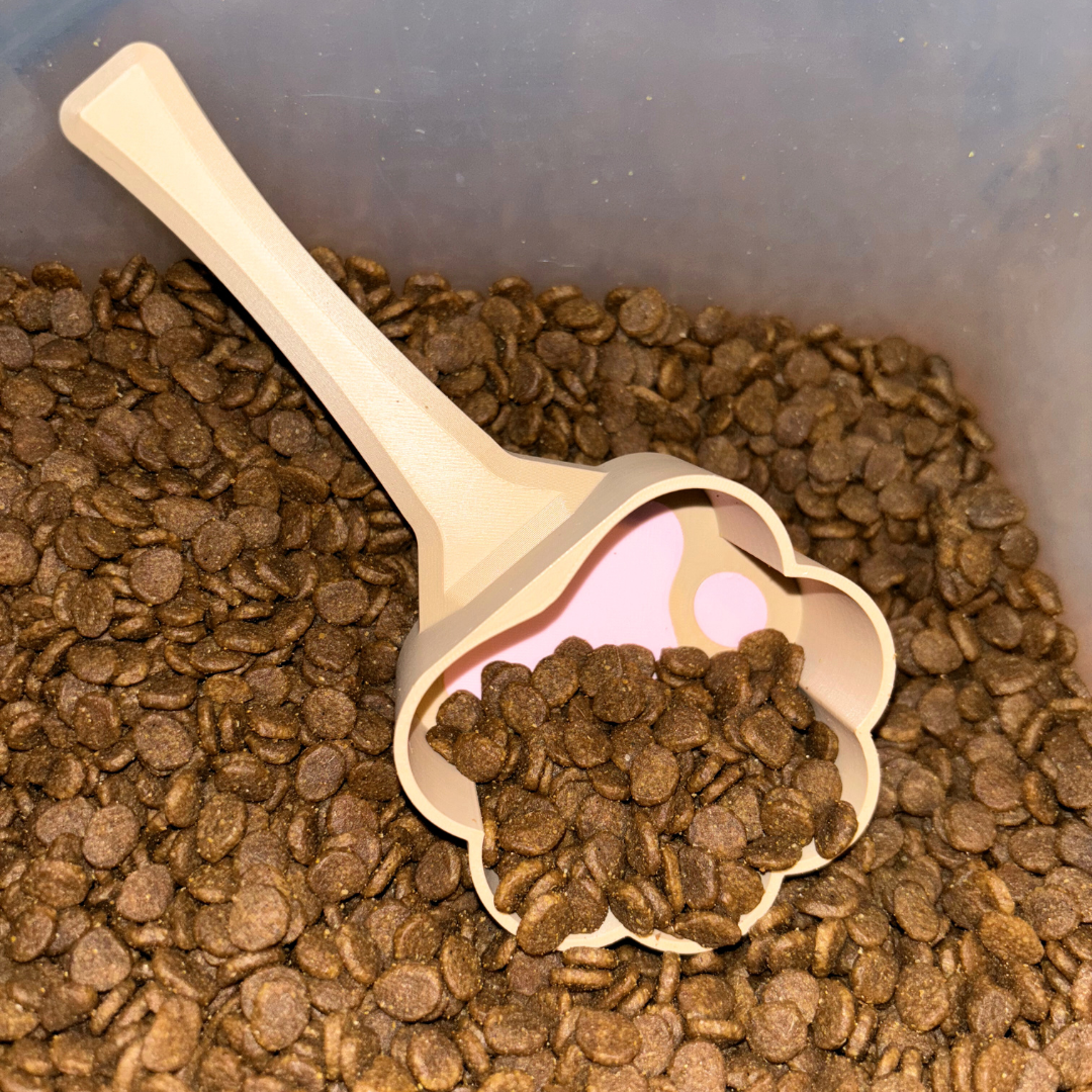Cute Paw Design Pet Food Scoop 🐾 | Dog & Cat Feeding Scoop